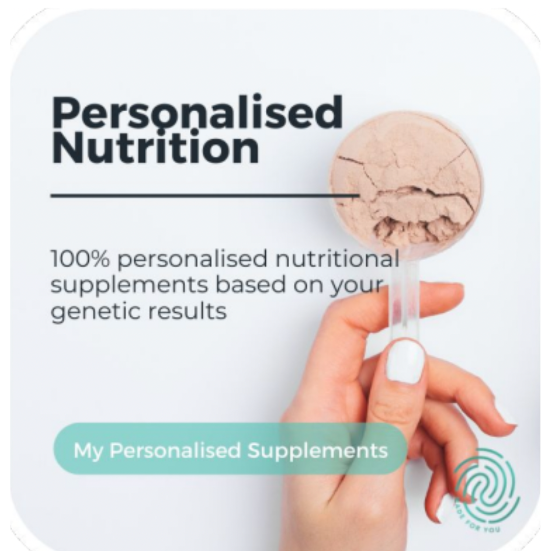 Get a 100% personalised nutritional supplement based on your DNA through our partner tailorblend